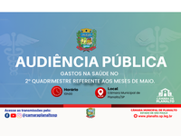 Câmara Municipal de Planalto sediará Audiência Pública sobre gastos na Saúde