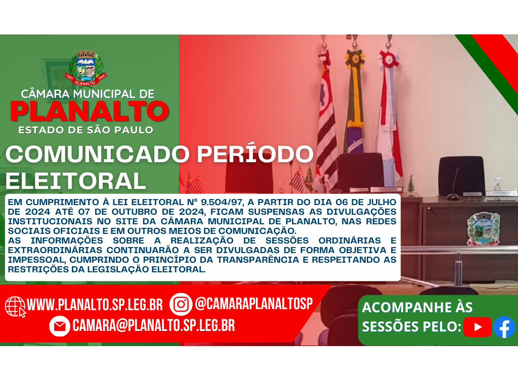 COMUNICADO PERÍODO ELEITORAL